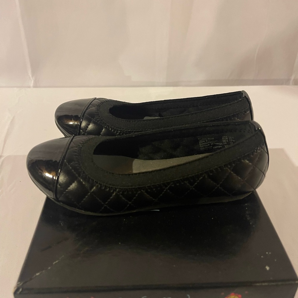 American Eagle Toddler Quilted Black Stretch Flat Size 10.5M - Picture 5 of 5